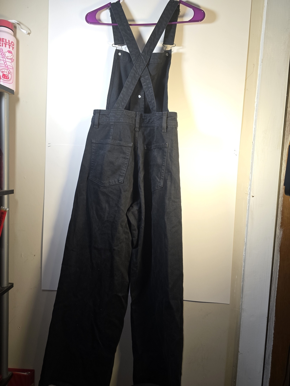 Universal Thread Overalls Black Wide Leg - Picture 3 of 5